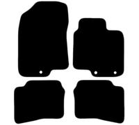 Hyundai i20 2015 onwards 4 Piece Set with 3 Clips Car Mats UK-Made Tailored Fit Carpet Floor Mats Full Coverage Compatible Accessory Grey Trim