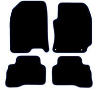 Hyundai Kona Hybrid 2017-2020 Car Mats UK-Made Tailored Fit Carpet Floor Mats Full Coverage Compatible Accessory Blue Trim