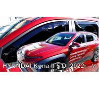 HYUNDAI KONA MK2 or ELECTRIC 2023-up 4-pc HEKO Wind Deflectors Tinted