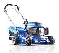 Hyundai Petrol Self Propelled Lawnmower, 17"/42cm 139cc, Recoil Pull Start, 5 Cutting Heights, Large 45l Grass Collector, Foldable Handles, 3 Year Warranty