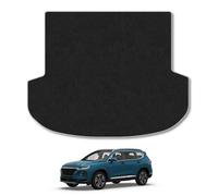 Hyundai Santa Fe (2018-2023) Boot Liner Compatible with Mat Accessory Tailored Fit Protector Anti-Slip Durable Custom Fit Dog Friendly Grey Trim Binding Easy-Clean All-Weather Dirt Guard
