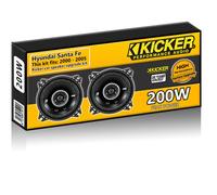 Hyundai Sante Fe Rear Door Speakers Kicker 5.25" 13cm car speaker upgrade 200W