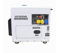 Hyundai Standby Diesel Generator Electric Start, Single Phase, Long-Run Backup Generator, 25L Fuel Tank, AVR, ATS Compatible, 30hr Runtime, 70dB Quiet Operation