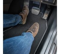 Hyundai Tucson (2021+) [Non-Hybrid] Car Mats Accessories Tailored Fit Carpet Floor Mats Non Slip Grey Trim Accessory Compatible Front Rear Set Anti Slip Full Coverage Granulated Backing Clips