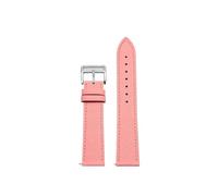 HYUOIND 14/16/18/20mm Compatible With Hermes Fashionable Comfortable Soft cowhide Women Bracelet Leather Watch Strap Of The Watchband(Pink-silver,14mm)