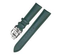 HYUOIND 19mm 20mm 21mm 22mm Leather Watchband Compatible With Jaeger-LeCoultre Master Longines Blue Black Calfskin Cowhide Watch Strap(Green,22mm)