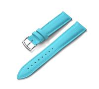 HYUOIND 20mm 22mm Quick Release FKM Hybrid Leather Rubber Watch Strap Compatible With Rolex Luxury Dive Watches(Sky Blue,19mm)