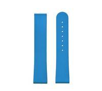 HYUOIND 20mm FKM Quick Release Fluoro Rubber Strap Compatible With Swatch X Omega MoonSwatch Seamaster 300/600 Universal Watch Band(Sky Blue-No Buckle)