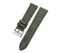 HYUOIND 21mm 22mm Canvas Nylon Watchband Compatible With Breitling Avenger Superocean Heritage Yellow Wolf Watch Strap Accessory(Green Green-Silver,22mm)