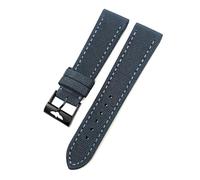 HYUOIND 21mm 22mm Canvas Nylon Watchband Compatible With Breitling Avenger Superocean Heritage Yellow Wolf Watch Strap Accessory(Gray Gray-Black,22mm)