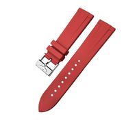 HYUOIND 21mm 22mm Fluororubber Rubber Watchband Compatible With Breitling Superocean Avenger Heritage Black Blue Red Green Watch Strap(Blue Pink,22mm)