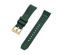 HYUOIND Compatible With FKM Fluorine Rubber Watch Strap 20mm 22mm Quick Release Diving Band Premium Grade with 316L Stainless Steel Buckle(Green 3,20mm)