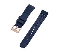 HYUOIND Compatible With FKM Fluorine Rubber Watch Strap 20mm 22mm Quick Release Diving Band Premium Grade with 316L Stainless Steel Buckle(Blue 4,20mm)