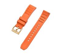 HYUOIND Compatible With FKM Fluorine Rubber Watch Strap 20mm 22mm Quick Release Diving Band Premium Grade with 316L Stainless Steel Buckle(Orange 3,22mm)