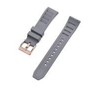 HYUOIND Compatible With FKM Fluorine Rubber Watch Strap 20mm 22mm Quick Release Diving Band Premium Grade with 316L Stainless Steel Buckle(Gray 4,22mm)