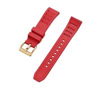 HYUOIND Compatible With FKM Fluorine Rubber Watch Strap 20mm 22mm Quick Release Diving Band Premium Grade with 316L Stainless Steel Buckle(Red 3,22mm)
