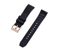 HYUOIND Compatible With FKM Fluorine Rubber Watch Strap 20mm 22mm Quick Release Diving Band Premium Grade with 316L Stainless Steel Buckle(Black 4,20mm)