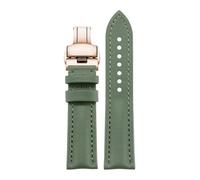HYUOIND Compatible With Montblanc Leather Watch Strap - Star Collection Braided Cowhide - 20mm, 21mm, 22mm(Green Rose 1,20mm)