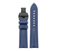 HYUOIND Compatible With Montblanc Leather Watch Strap - Star Collection Braided Cowhide - 20mm, 21mm, 22mm(Blue Black 1,23mm)