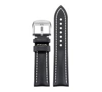 HYUOIND Compatible With Montblanc Leather Watch Strap - Star Collection Braided Cowhide - 20mm, 21mm, 22mm(White silver,22mm)