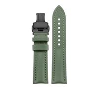 HYUOIND Compatible With Montblanc Leather Watch Strap - Star Collection Braided Cowhide - 20mm, 21mm, 22mm(Green Black 1,20mm)