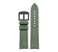 HYUOIND Compatible With Montblanc Leather Watch Strap - Star Collection Braided Cowhide - 20mm, 21mm, 22mm(Green Black,20mm)