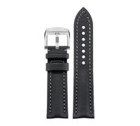 HYUOIND Compatible With Montblanc Leather Watch Strap - Star Collection Braided Cowhide - 20mm, 21mm, 22mm(Gray silver,20mm)