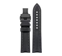 HYUOIND Compatible With Montblanc Leather Watch Strap - Star Collection Braided Cowhide - 20mm, 21mm, 22mm(Gray Black 1,22mm)