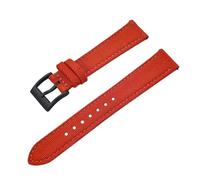 HYUOIND Compatible With Premium Grade Hybrid Leather Nylon Watch Bands 18mm 20mm 22mm Quick Release Spring bar Wristband Durable Casual Belts Straps(Orange Black,22mm)