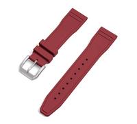 HYUOIND FKM Fluororubber Watch Strap 20mm 21mm 22mm Quick Release Diving Wristband Compatible With Sports Watch Accessories(Red,20mm)