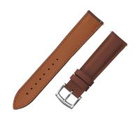 HYUOIND FKM Rubber Watch Strap 18/19/20/22mm Leather Quick Release Strap Compatible With Omega Longines Watch Belt Butterfly Buckle Bracelet(Brown-Regular Buckle,20mm)