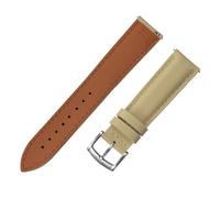 HYUOIND FKM Rubber Watch Strap 18/19/20/22mm Leather Quick Release Strap Compatible With Omega Longines Watch Belt Butterfly Buckle Bracelet(Khaki-Regular Buckle,18mm)