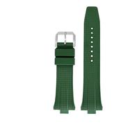 HYUOIND Fluoro Rubber Strap 9mm Compatible With Citizen NJ0150 NJ0151 Mechanical Series Quick Release Men Sport FKM Watch Band Bracelet(Green)