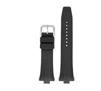 HYUOIND Fluoro Rubber Strap 9mm Compatible With Citizen NJ0150 NJ0151 Mechanical Series Quick Release Men Sport FKM Watch Band Bracelet(Black)