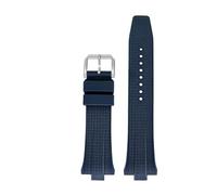 HYUOIND Fluoro Rubber Strap 9mm Compatible With Citizen NJ0150 NJ0151 Mechanical Series Quick Release Men Sport FKM Watch Band Bracelet(Dark Blue)
