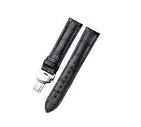 HYUOIND Leather Strap Compatible With Tissot Le Locle T41 T006 PRC200 Watch Strap Wrist Belt Watch Bracelet 1853 Watchband Men 19MM 20MM 21MM 22MM(Black-silver,18mm)