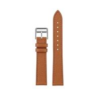 HYUOIND Leather Strap Of The Watch Is Compatible With Hermes 14mm 16mm 18mm Fashionable Comfortable Soft Cowhide Bracelet(Brown silver,16mm)