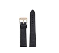 HYUOIND Leather Watch Strap Of The Watchband Compatible With Hermes 14/16/18/20mm Fashionable Comfortable Soft Cowhide Women Bracelet(Black-rosegold,14mm)