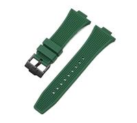HYUOIND Liquid Silicone Watch Band Compatible With Tissot PRX Series 12mm T137.407/T137.410 Super Player Rubber Watch Strap Bracelet(Green-B)