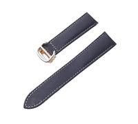 HYUOIND Nylon Strap Compatible With Cartier London Key Foldover Clasp Black Royal Blue Men's And Women's 17 18 20mm Watch Accessories(Black grey gold,14)