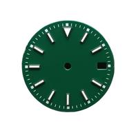 Hyuwdai 1pcs 28.5 Diameter Single/no Calendar Watch with Blue-Green Luminous dial and Hands fit for NH35/2815/2836 Movement Watch Accessories(NO.2 NH35)