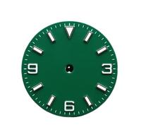 Hyuwdai 1pcs 28.5 Diameter Single/no Calendar Watch with Blue-Green Luminous dial and Hands fit for NH35/2815/2836 Movement Watch Accessories(NO.11 NH35 2815)