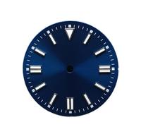 Hyuwdai 1pcs 28.5 Diameter Single/no Calendar Watch with Blue-Green Luminous dial and Hands fit for NH35/2815/2836 Movement Watch Accessories(NO.1 NH35 2815)