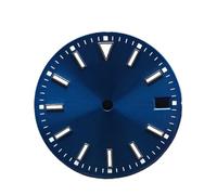 Hyuwdai 1pcs 28.5 Diameter Single/no Calendar Watch with Blue-Green Luminous dial and Hands fit for NH35/2815/2836 Movement Watch Accessories(NO.8 NH35)