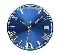 Hyuwdai 1pcs 28.5mm dial and Hands 8285 Movement Single Calendar Blue Black Coffee Green White Luminous dial Watch Accessories(5031a)
