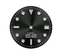 Hyuwdai 1pcs 28.5mm S Logo Dial Suitable for NH35/NH36/4R/7S Automatic Movement Green Luminous Watch Modification Accessories(N-D-396)