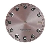 Hyuwdai 1pcs 28.5mm S Logo Sun Pattern Dial Fit NH35/NH36/7S/4R Movement Watch Modification Accessories Repair Parts(JK-338)