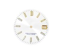 Hyuwdai 1pcs 28.5mm Watch Dial Suitable NH35/36/4R/7S Movement Watch Modified Accessories Date Window Luminous Dial Face(Rose Gold)