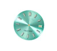 Hyuwdai 1pcs 28.5mm Watch Dial Suitable NH35/36/4R/7S Movement Watch Modified Accessories Date Window Luminous Dial Face(Blue)
