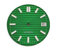 Hyuwdai 1pcs 30.5mm dial with Green Light, Suitable for NH35 Movement Watch Accessories(1-S dial)
